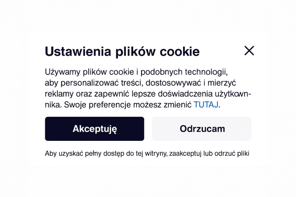 Ustawienia plików cookie